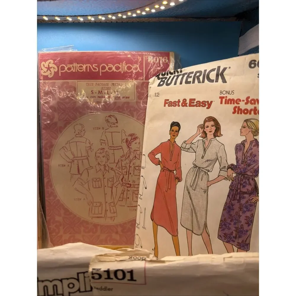 14 Vintage 1960'S /70/80s Sewing Patterns Dresses Blouses Kids Patterns & More
